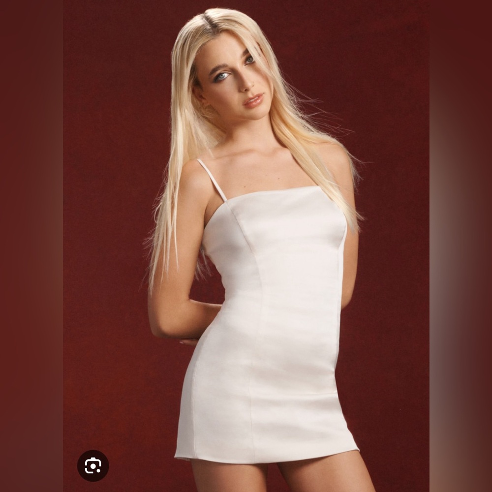 Aritzia Sunday Best Mini Satin Dress